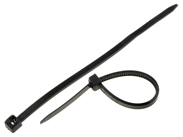 Kabelbinder; L: 80mm; W: 2,4mm; polyamide; 78,5N; zwart; Ømax: 19mm Kabelbinder; L: 80mm; W: 2,4mm; polyamide; 78,5N; zwart; Ømax: 19mm